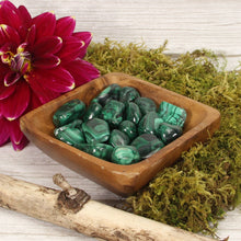 Load image into Gallery viewer, Malachite Tumbled Stones - 1/2 lb
