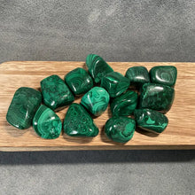 Load image into Gallery viewer, Malachite Tumbled Stones - 1 lb
