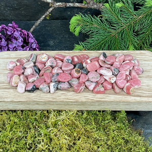 Rhodochrosite Small Tumbled Stones - 1/2 lb