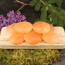Load image into Gallery viewer, Peach Selenite Small Palms - 8 pcs
