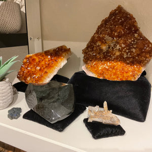 Black Velvet Flat Display Pillows by Size