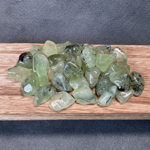 Prehnite w/ Epidote Tumbled Stones
