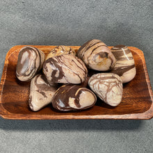 Load image into Gallery viewer, Zebra Jasper (Brazil) Pebbles / XL Tumbled - 1 lb
