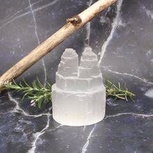 Load image into Gallery viewer, Selenite Small Double Castles
