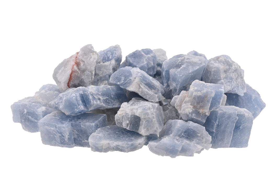 Blue Calcite Rough Chunks - 1/2 lb