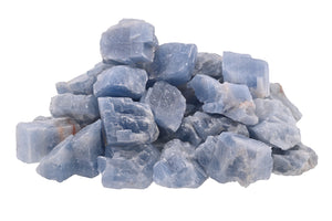 Blue Calcite Rough Chunks - 1 lb