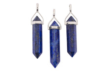 Load image into Gallery viewer, Lapis Lazuli Double Terminated Point Pendants by Size - 3 pcs
