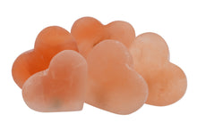 Load image into Gallery viewer, Peach Selenite Medium Hearts - 5 pcs
