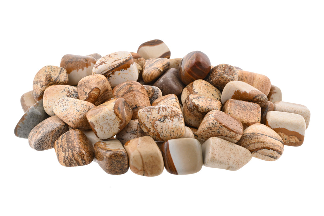 Picture Jasper Tumbled Stones - 1 lb