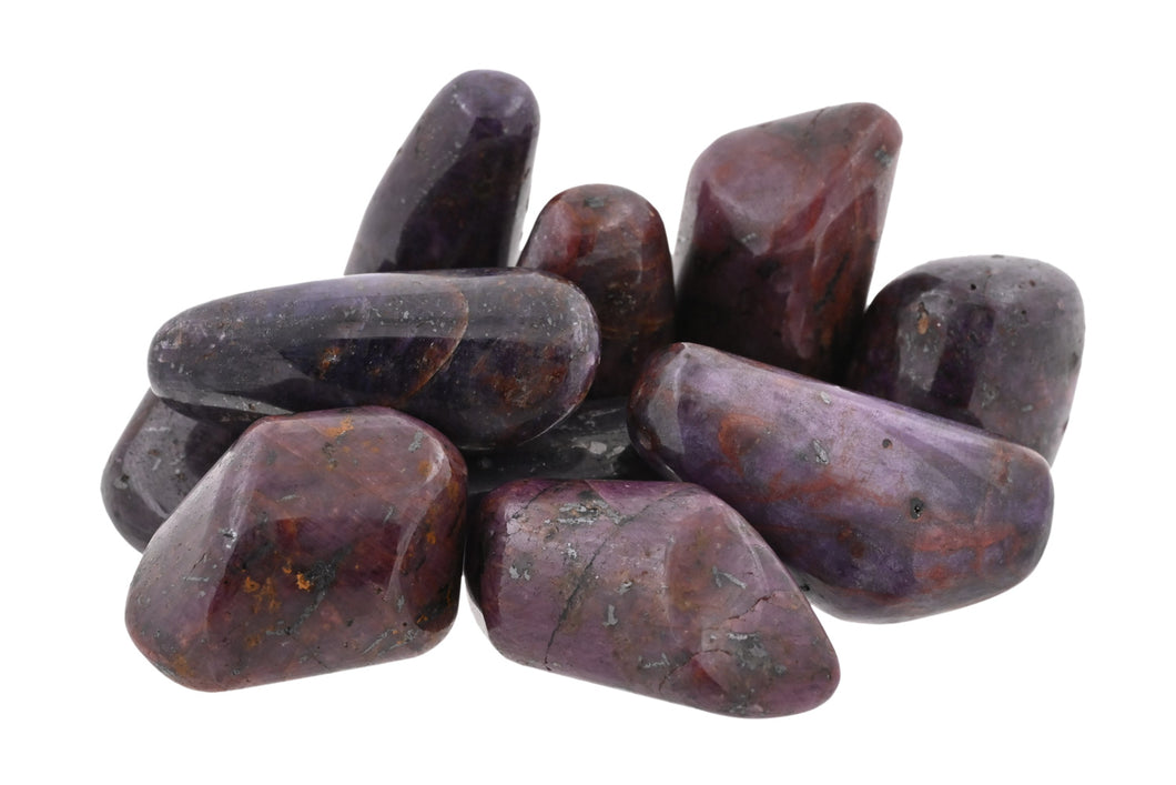Ruby Tumbled Stones by Size - 1/2 lb
