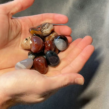 Load and play video in Gallery viewer, Sardonyx Tumbled Stones - 1 lb
