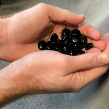Load and play video in Gallery viewer, Black Tourmaline Small Tumbled Stones - 1/2 lb
