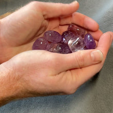 Load and play video in Gallery viewer, Amethyst Tumbled Stones - 1/2 lb
