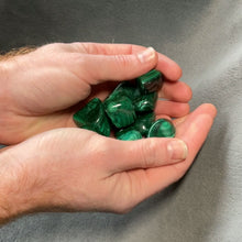 Load and play video in Gallery viewer, Malachite Tumbled Stones - 1 lb
