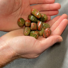 Load and play video in Gallery viewer, Unakite Tumbled Stones - 1 lb
