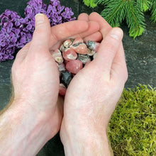 Load and play video in Gallery viewer, Rhodochrosite Small Tumbled Stones - 1/2 lb
