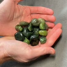 Load and play video in Gallery viewer, Nephrite Jade Tumbled Stones - 1/2 lb
