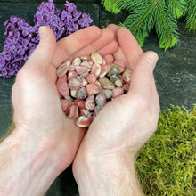 Load and play video in Gallery viewer, Rhodochrosite Small Tumbled Stones - 1/2 lb
