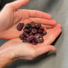 Load and play video in Gallery viewer, Ruby Tumbled Stones by Size - 1/2 lb
