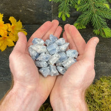 Load and play video in Gallery viewer, Blue Calcite Rough Chunks - 1/2 lb
