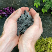 Load and play video in Gallery viewer, Black Kyanite Rough Fans by Size/Weight
