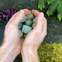 Load and play video in Gallery viewer, Aqua Calcite Large Tumbled Stones - 1 lb

