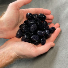 Load and play video in Gallery viewer, Blue Goldstone Tumbled Stones - 1 lb
