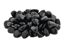 Load image into Gallery viewer, Black Tourmaline Small Tumbled Stones - 1/2 lb

