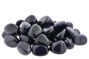 Blue Goldstone Tumbled Stones - 1 lb