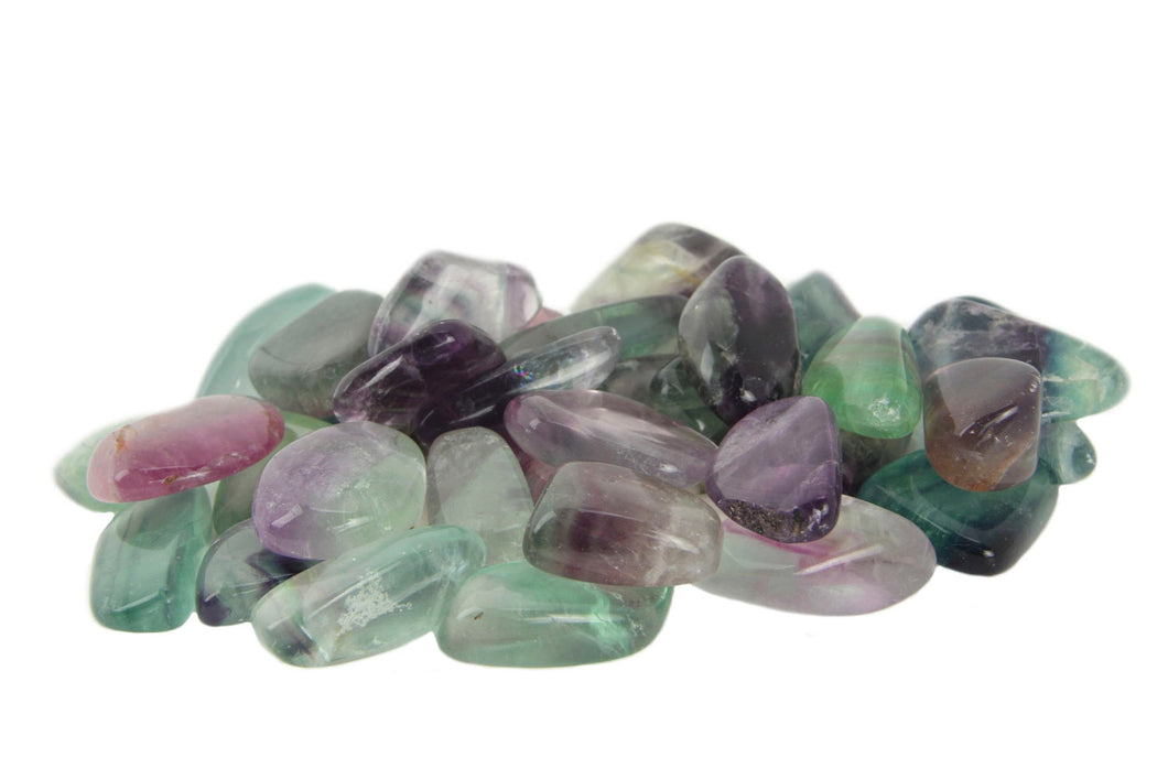 Rainbow Fluorite Tumbled Stones - 1 lb