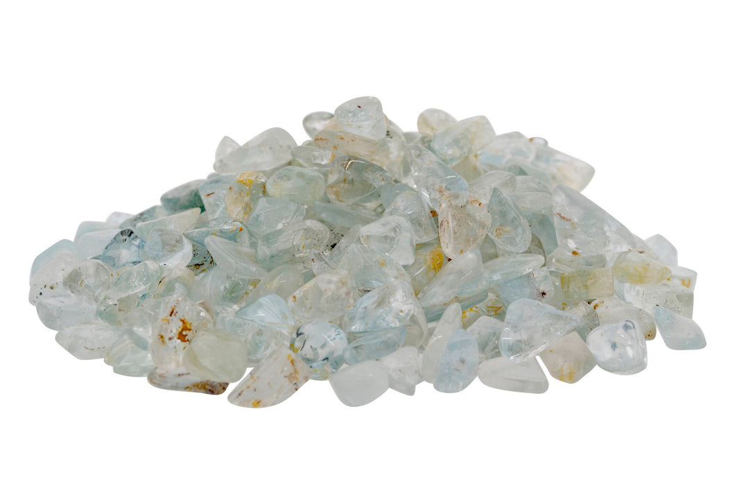 Blue Topaz Tumbled Stones - 1/2 lb