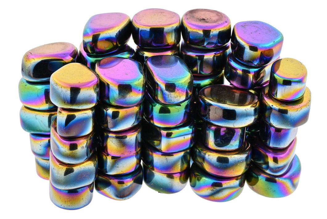 Magnetic Rainbow Hematite Polished Pieces - 1kg