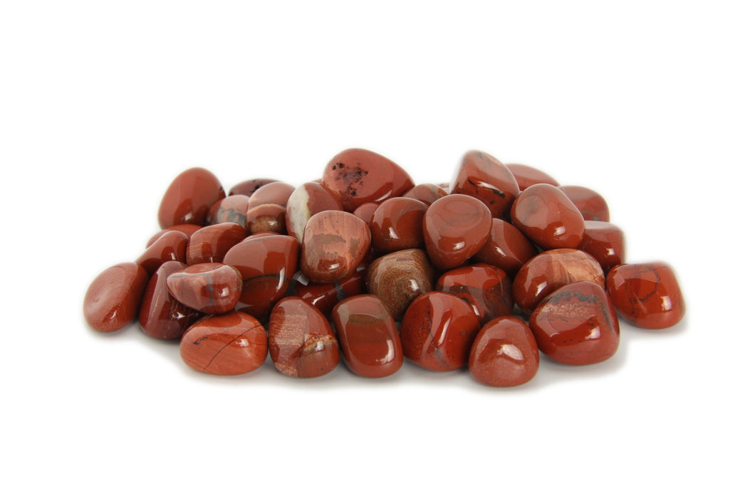 Red Jasper Tumbled Stones - 1 lb