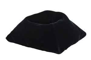 Black Velvet Pyramid Display Pillows by Size