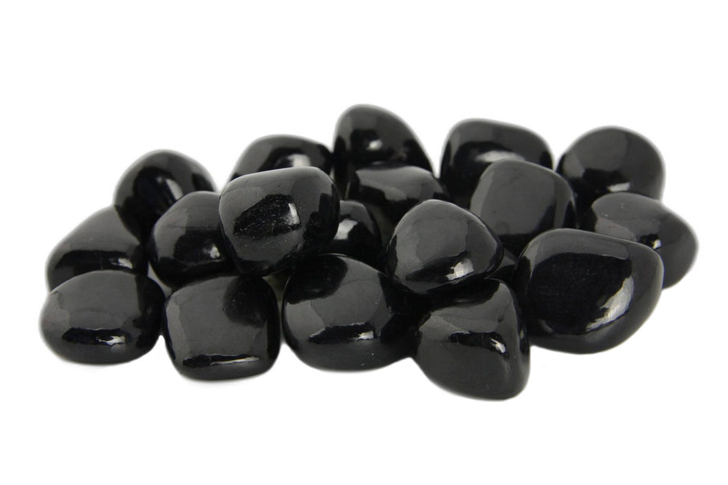Black Tourmaline Tumbled Stones - 1 lb