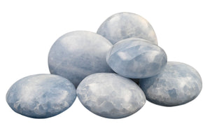 Blue Calcite Small Palms - 1 lb