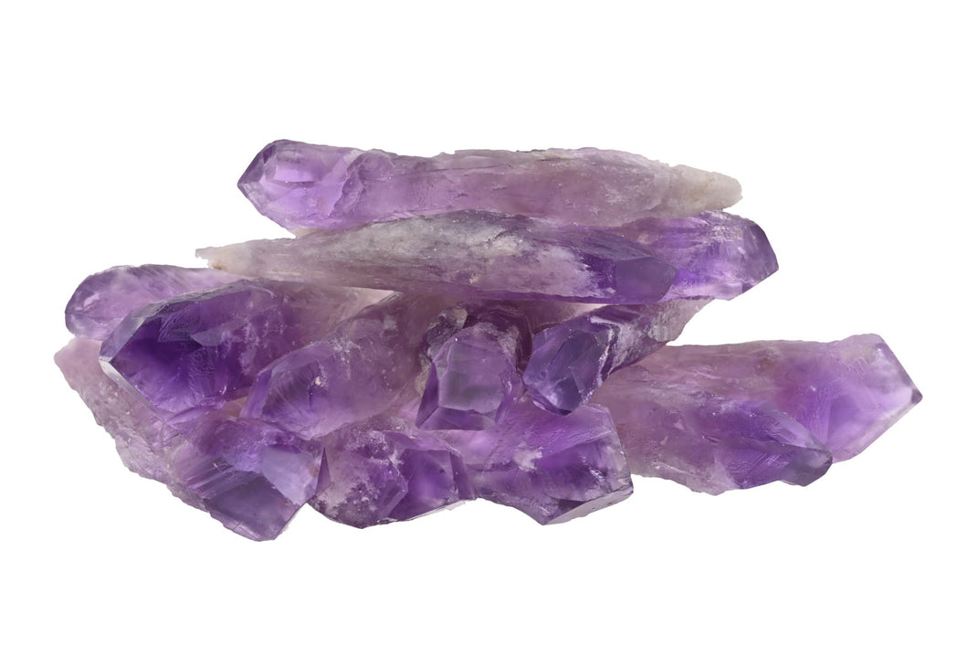 Dragon's Tooth Amethyst Small Crystals - 1/2 lb
