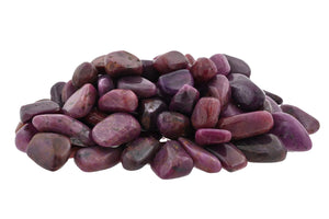 Ruby Tumbled Stones by Size - 1/2 lb