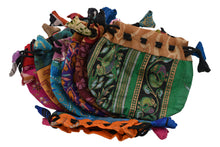 Load image into Gallery viewer, Recycled Silk Drawstring Bags By Size
