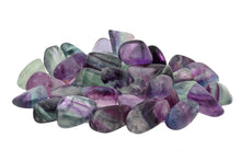Load image into Gallery viewer, Rainbow Fluorite Tumbled Stones
