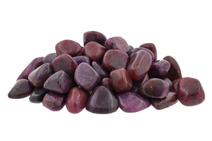 Ruby Tumbled Stones by Size - 1/2 lb