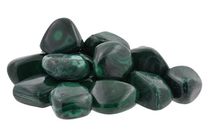 Malachite Tumbled Stones - 1/2 lb