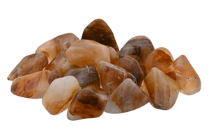 Hematoid Quartz (Natural Yellow) Tumbled Stones - 1 lb