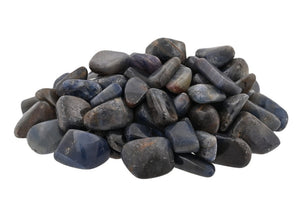 Blue Sapphire Small Tumbled Stones - 1/2 lb