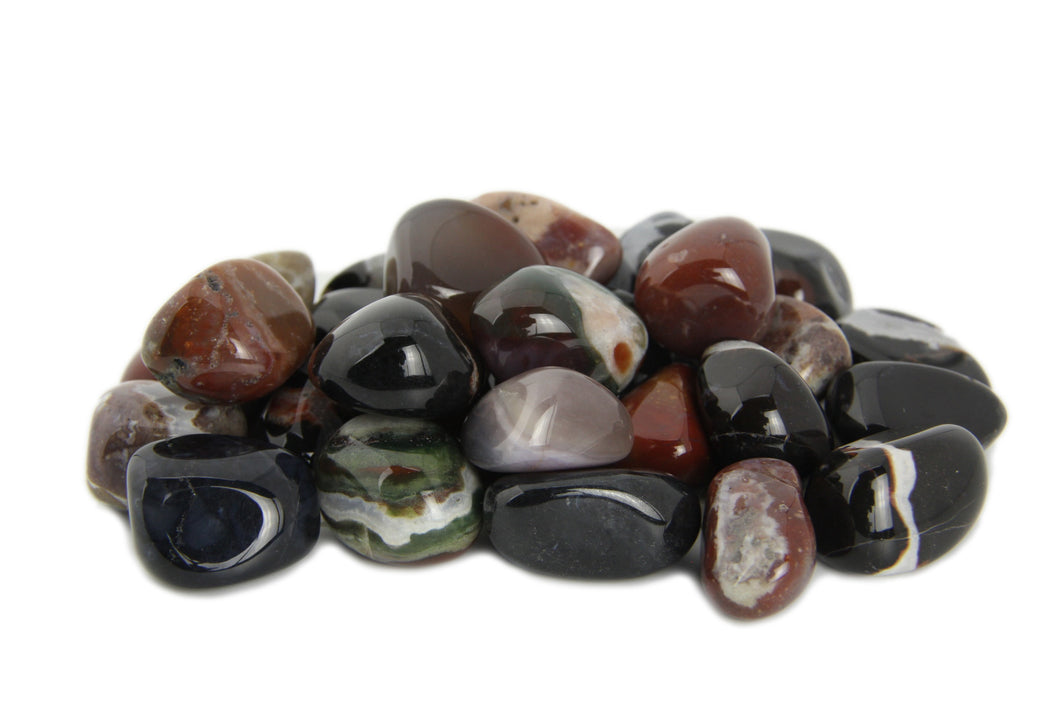 Sardonyx Tumbled Stones - 1 lb