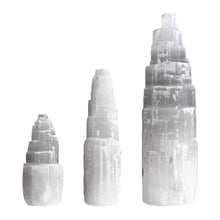 Load image into Gallery viewer, Selenite Castles - by Size
