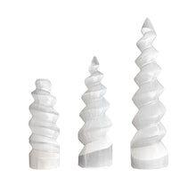 Load image into Gallery viewer, Selenite Spirals by Size

