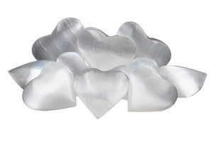 Selenite Small Hearts - 10 pcs