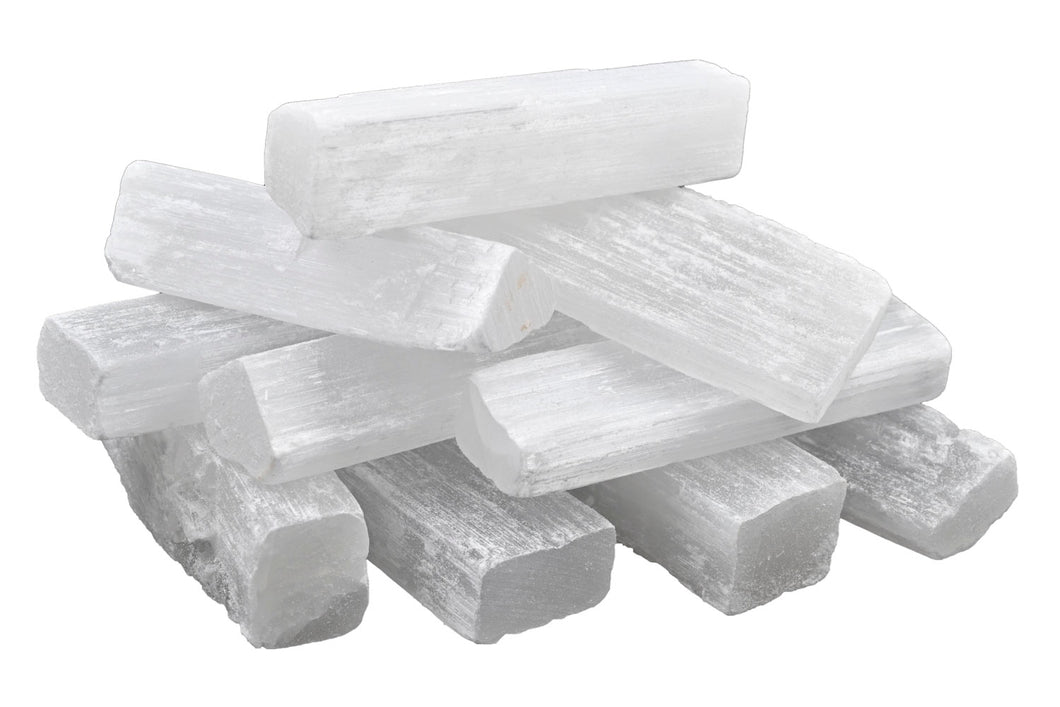 Selenite Small Rough Sticks - 1/2 kg