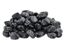 Load image into Gallery viewer, Snowflake Obsidian Tumbled Stones - 1 lb
